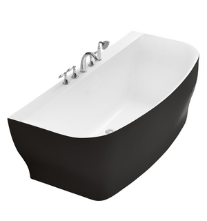 Ванна акриловая 165х78 без перелива BB74-NERO-W0 BelBagno
